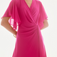 Knee-length Wrap Dress Style