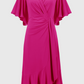 Knee-length Wrap Dress Style