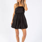 Strapless Balloon Hem Dress