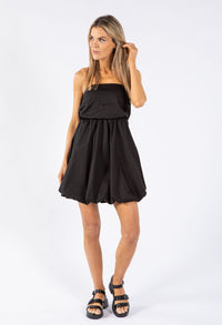 Strapless Balloon Hem Dress