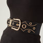 Faux Suede Chain Adjustable Waist Belt