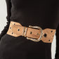 Faux Suede Chain Adjustable Waist Belt