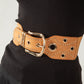 Faux Suede Chain Adjustable Waist Belt