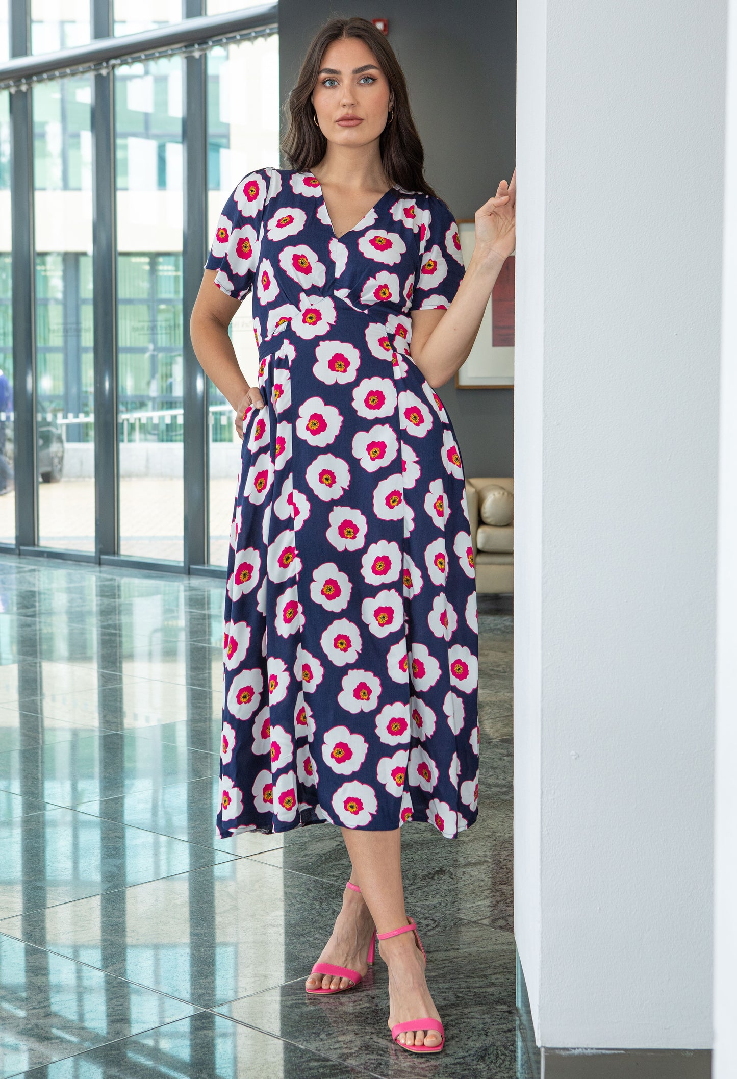 Poppy Print Dress