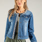 Pearl Detail Denim Jacket