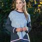 Super Soft Pink Trim Fine Knit Pullover