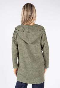 Soft Touch Fine Knit Hooded Cardigan