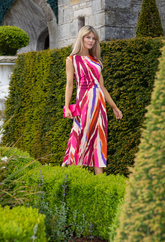 Sunset Ruched Dress