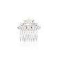 HAPPY EVER AFTER HAIR ACCESSORIES | PEARL FLOWER AND CRYSTAL HAIR COMB