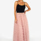 Dusky Pink Frill Skirt