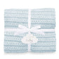 COTTON KNITTED BABY BLANKET | BLUE