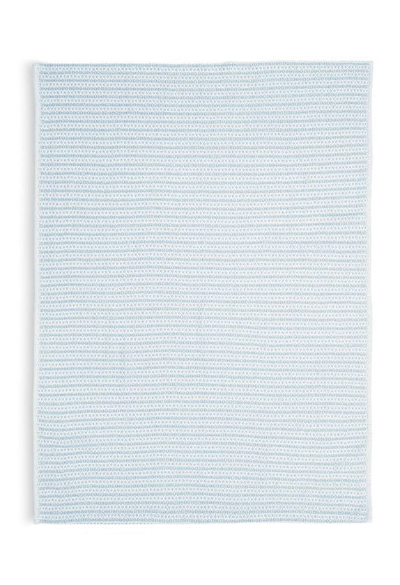 COTTON KNITTED BABY BLANKET | BLUE