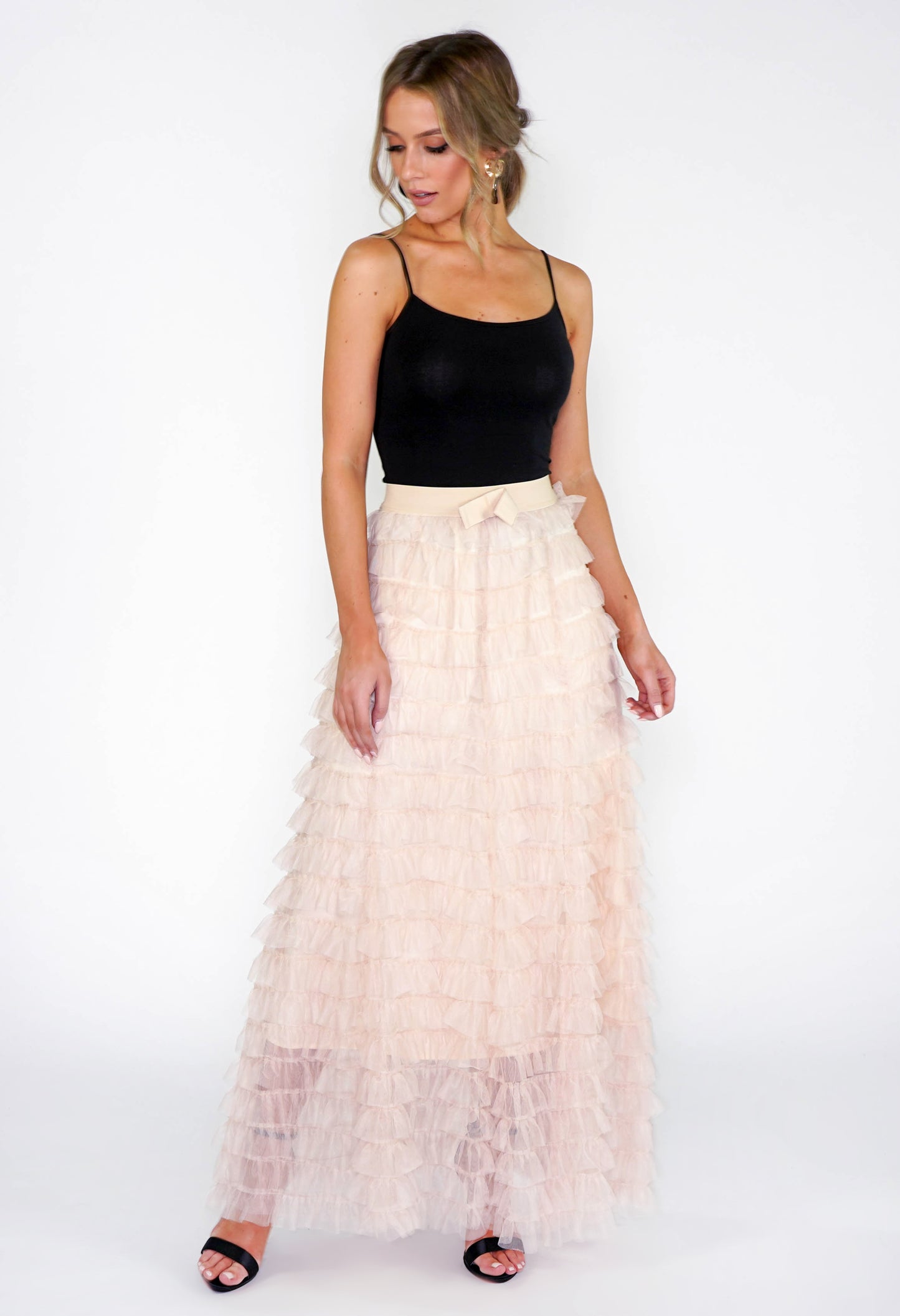 Beige Fill Skirt