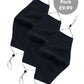 Black Antimicrobial 3 Pack Neoprene Face Covering