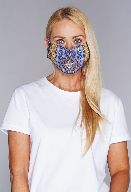 Two Tone Textile Mask-87