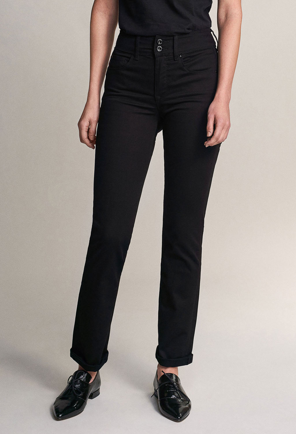 PUSH IN SECRET SLIM TRUE BLACK JEANS  (32 Leg)