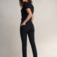 PUSH IN SECRET SLIM TRUE BLACK JEANS  (32 Leg)