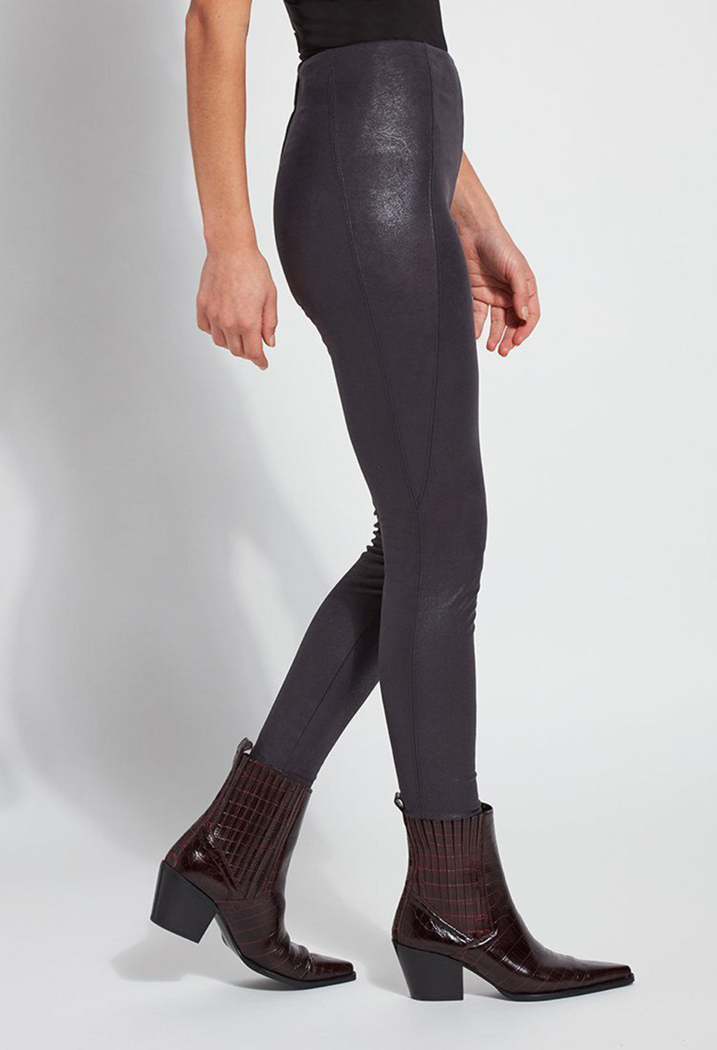 Graphite Suede Leggings