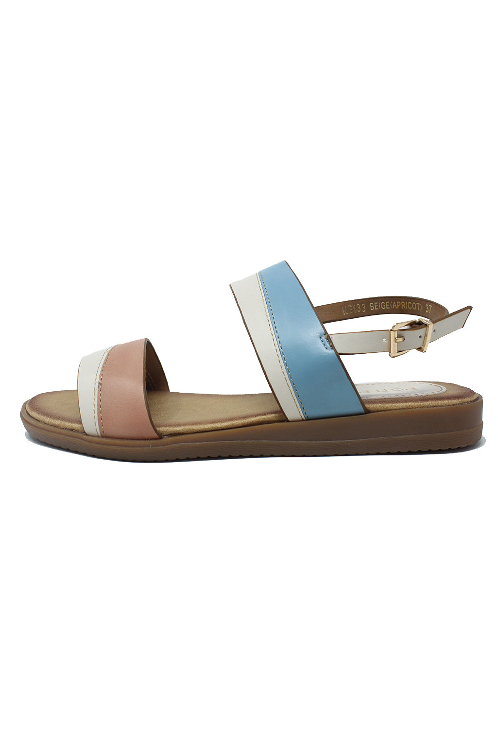 Beige Flat Sling-back Sandal