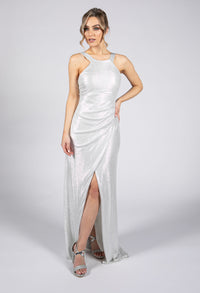 Silver Light Drape Dress