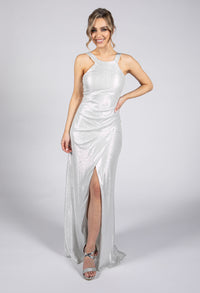 Silver Light Drape Dress