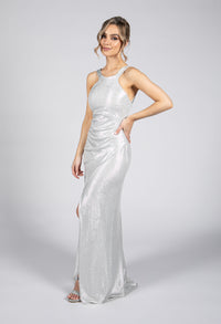 Silver Light Drape Dress