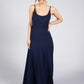 Low Back Navy Dress