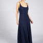 Low Back Navy Dress