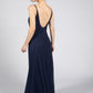 Low Back Navy Dress