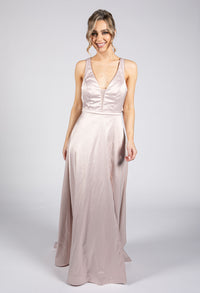 Blush Satin Ballgown