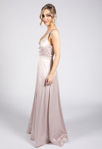 Blush Satin Ballgown