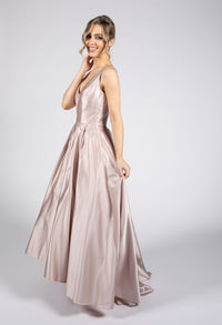 Satin Blush Ballgown