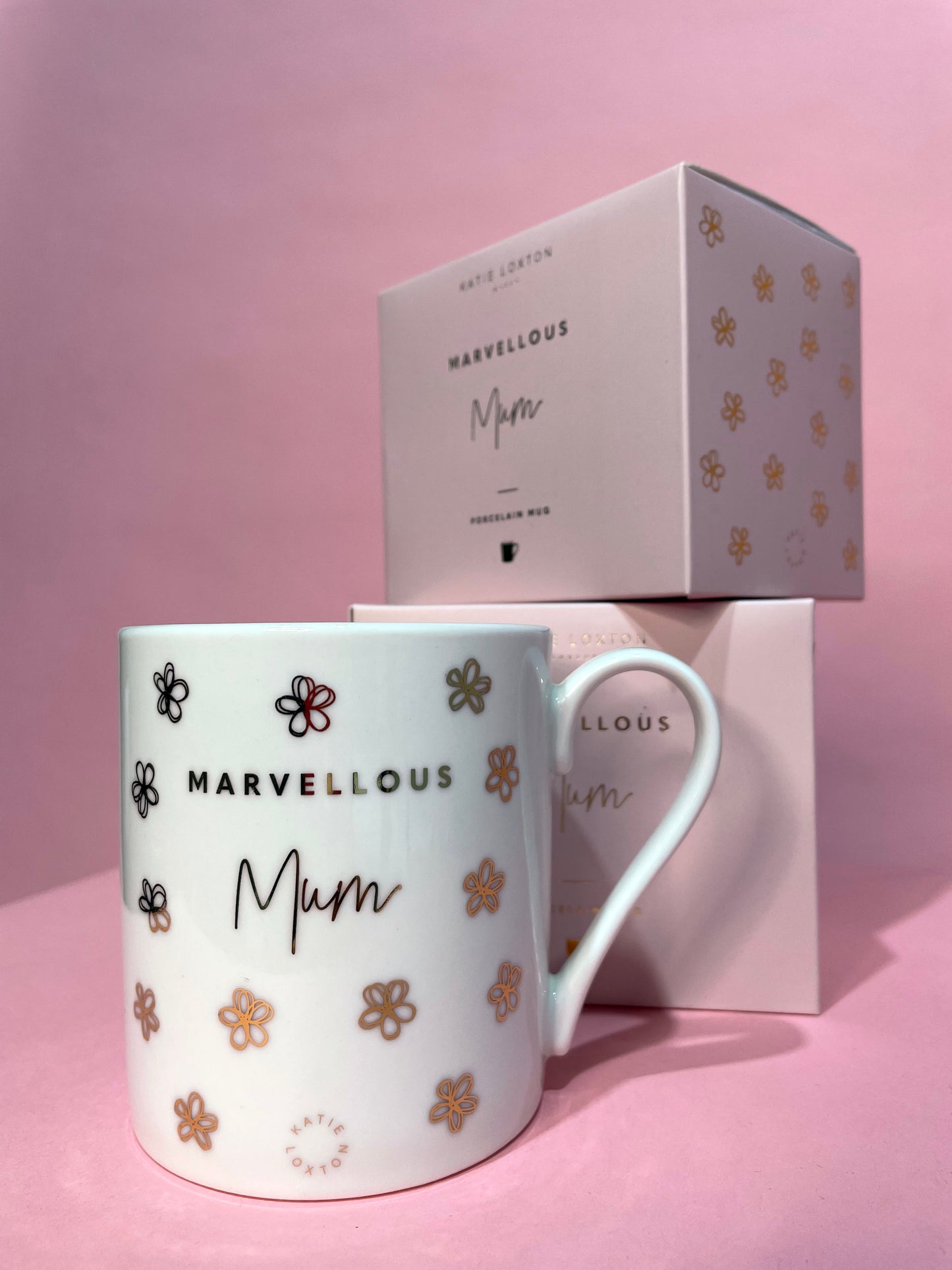 "MARVELLOUS MUM" BOXED PORCELAIN MUG