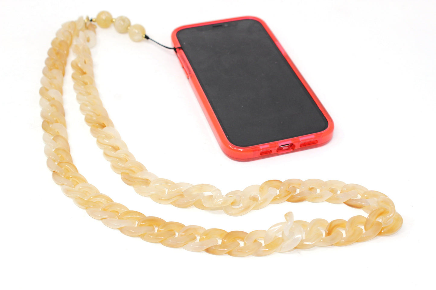 Maxi Marble Effect Chain Phone Charm