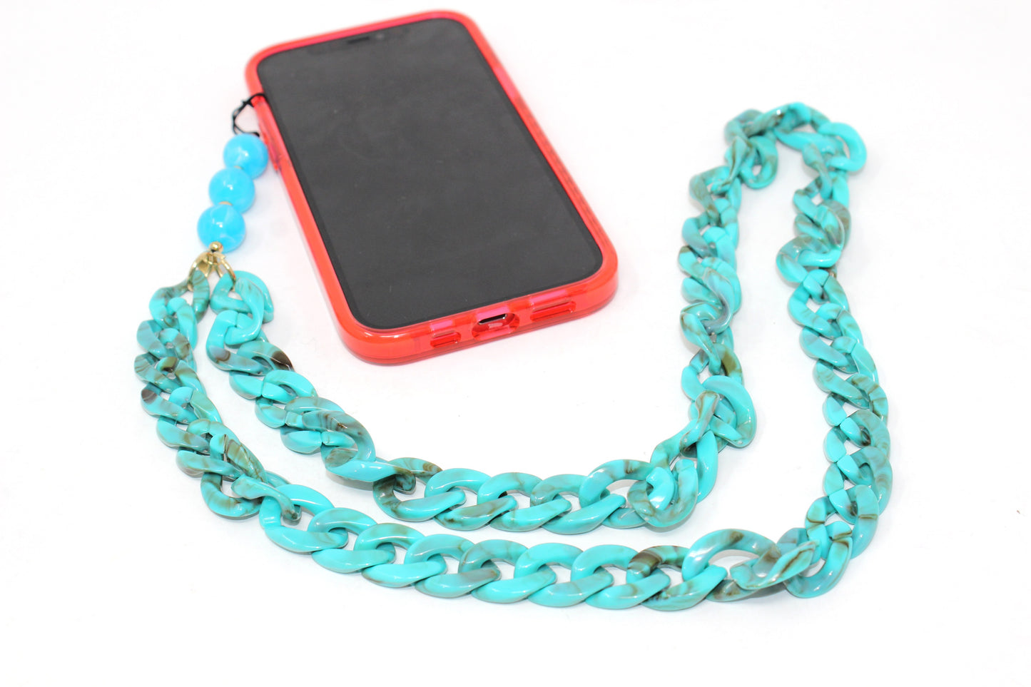 Maxi Marble Effect Chain Phone Charm