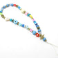 Multicoloured bead phone charm