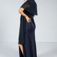 Navy Chiffon Shoulder Wrap