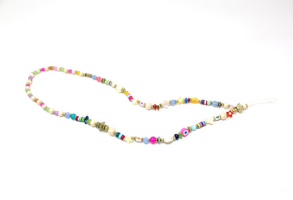 Extra long Multicoloured phone charm