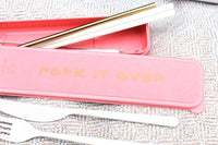 Portable Flatware Set - "Fork It Over"