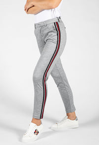 Grey Trousers With Side Stripe