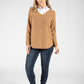 Fine Knit V-Neck Pullover-1