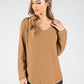 Fine Knit V-Neck Pullover-1