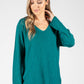 Fine Knit V-Neck Pullover-1