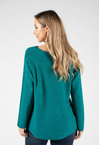 Fine Knit V-Neck Pullover-1