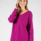 Fine Knit V-Neck Pullover-1