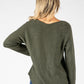 Fine Knit V-Neck Pullover-1