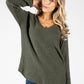 Fine Knit V-Neck Pullover-1