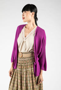 Open Fine Knit Cardigan-1