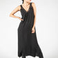 Lace Neckline Maxi Dress