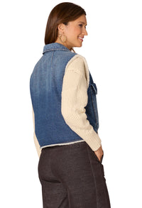 Sherpa Lined Vest with Oversized Pockets